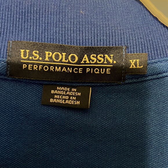 U.S. Polo Assn. polo shirt Size XL Color Blue in great shape no holes - Picture 3 of 8